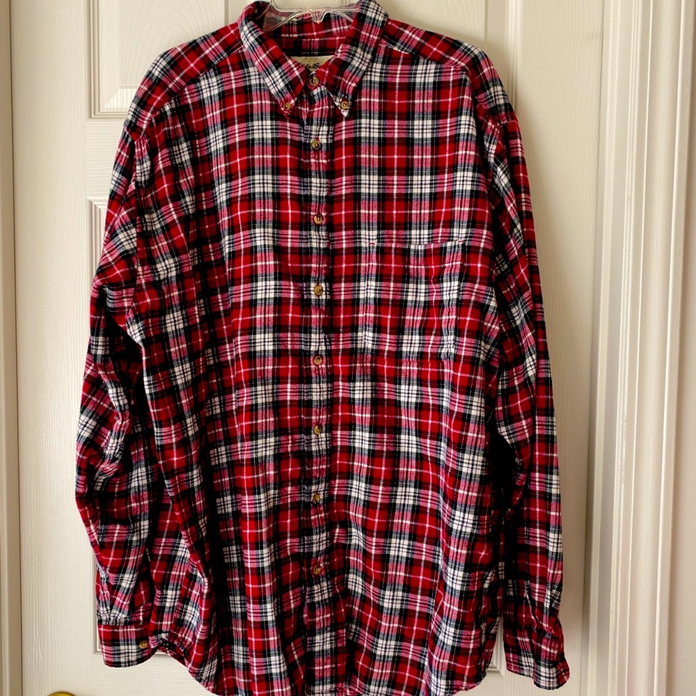 Eddie Bauer Plaid Flannel. 100% cotton.